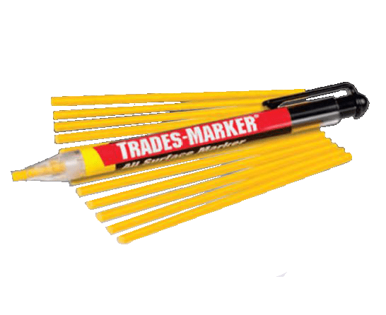 TRADES MARKER PENCIL YELLOW