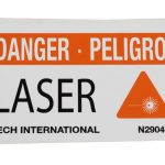 DANGER LASER SFTY SIGN E/S