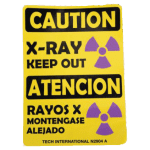 X-RAY KEEP OUT SFTY SIGN E/S