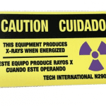 CAUTION X-RAY SAFETY SIGN E/S